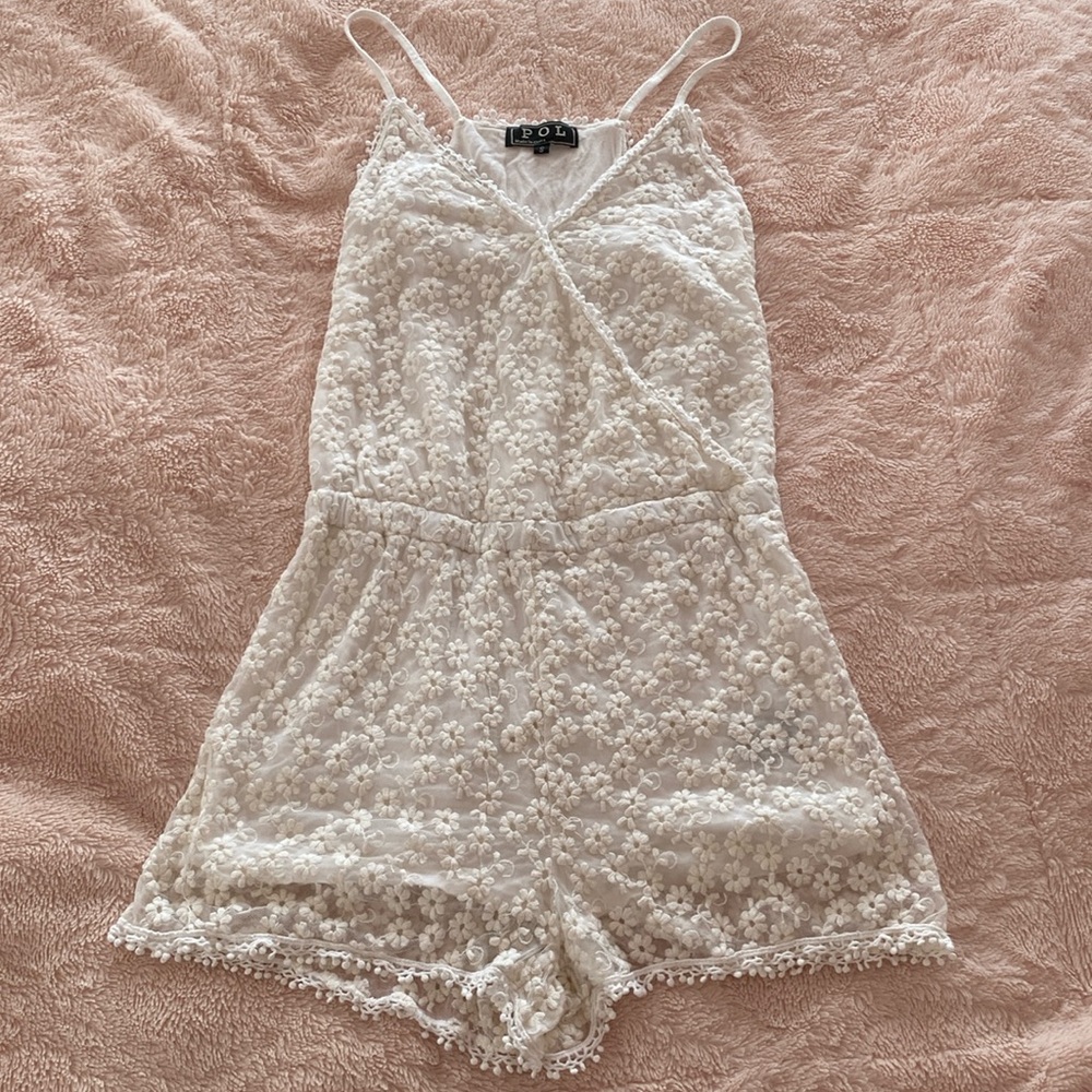 Pol Lace Floral Romper